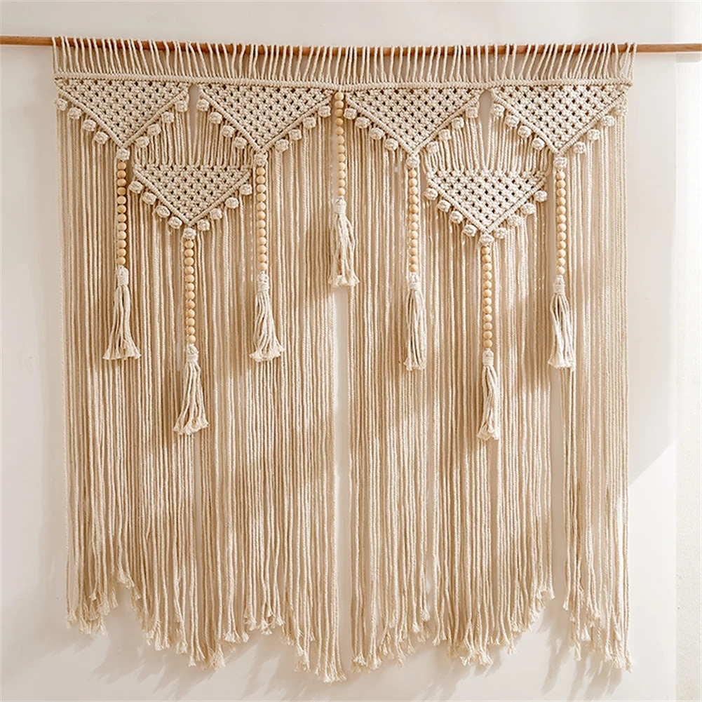 Macrame Curtain Large Boho Woven Wall Hanging Window Curtains Handmade Bohemian Decor for Window Doorway Closet Wedding Backdrop
Macrame Curtain Large Boho Woven Wall Hanging Window Curtains Handmade Bohemian Decor for Window Doorway Closet Wedding Backdrop
