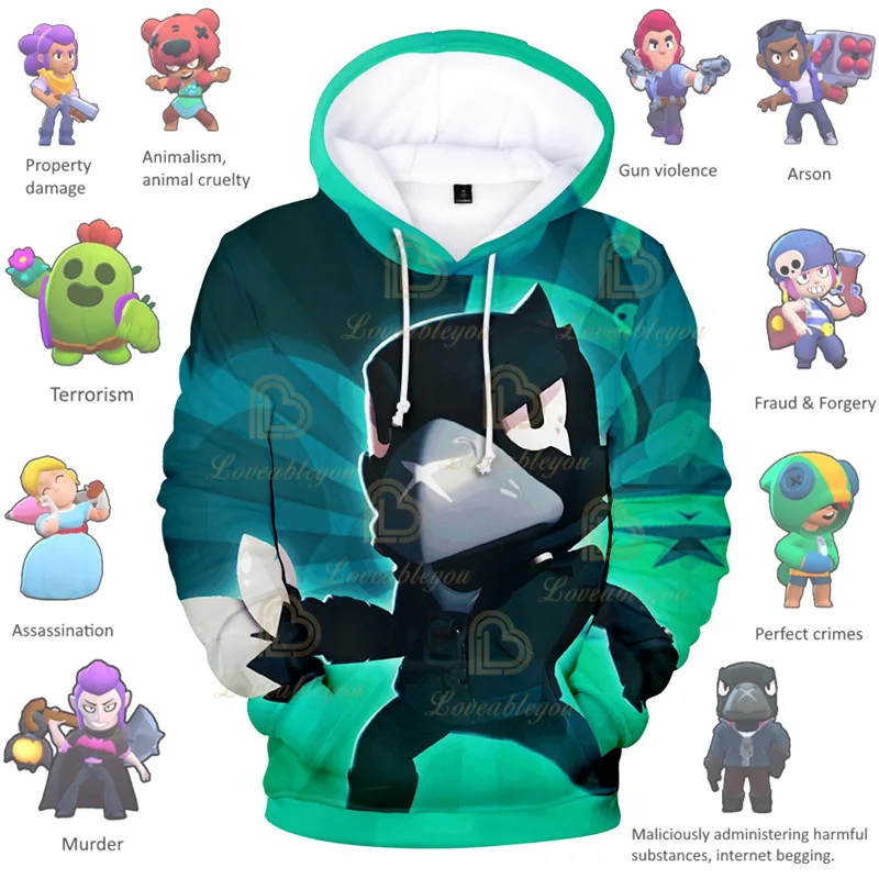 Browlingss Wanted Default Crow Boys Girls 3D Hoodie Sweatshirt Stars, Kids Shoot Game Cute Cartoon Clothing Birthday Gift
Browlingss Wanted Default Crow Boys Girls 3D Hoodie Sweatshirt Stars, Kids Shoot Game Cute Cartoon Clothing Birthday Gift