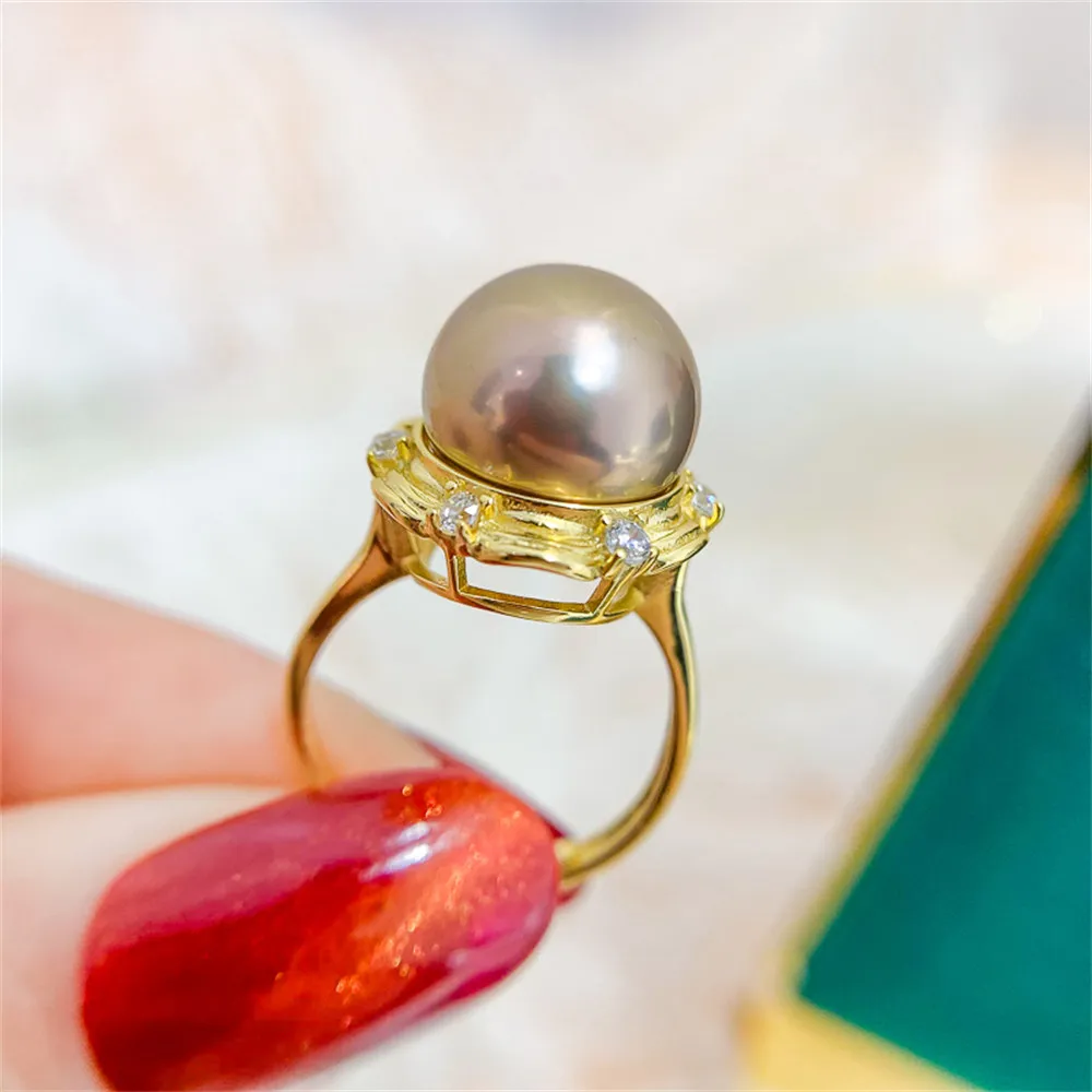 S925 sterling silver wrapped real gold half hole bead holder ring handmade diy sticky crystal pearl inlay empty holder open ring
S925 sterling silver wrapped real gold half hole bead holder ring handmade diy sticky crystal pearl inlay empty holder open ring
