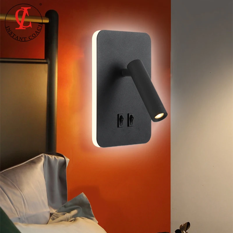 Led Wall Lamp Reading Light For Bedroom Hotel Headboard Night book Lamp Rotation Bedside Wall Lamp with Spot Led Light
Led Wall Lamp Reading Light For Bedroom Hotel Headboard Night book Lamp Rotation Bedside Wall Lamp with Spot Led Light