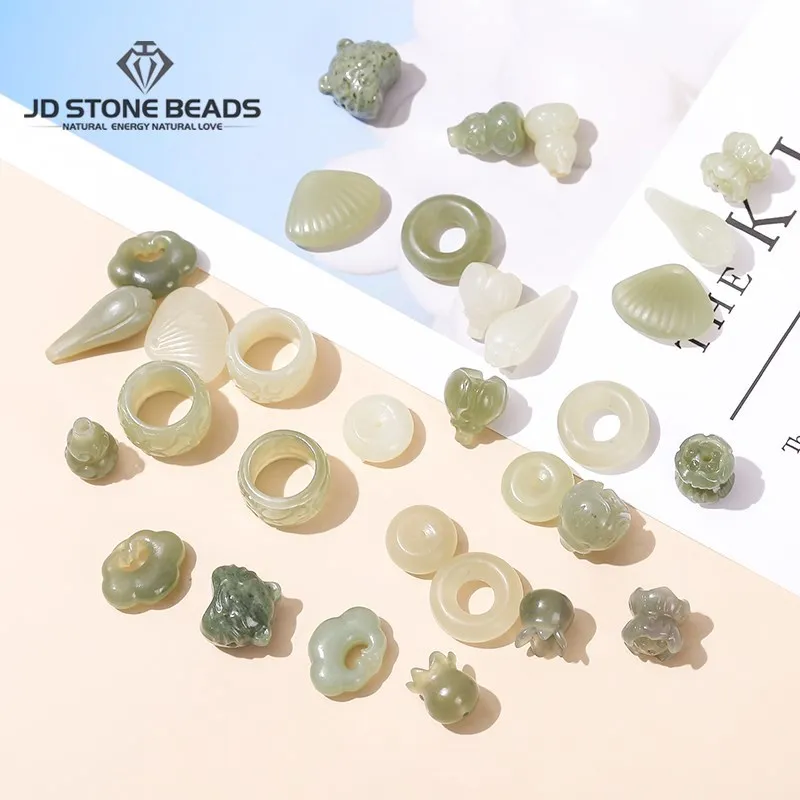 1 Pc Natural Hetian Jade Stone Animals Carving Tiger Head Peacs Buckle Loose Spacer With Hole For Jewelry Making Diy Necklace
1 Pc Natural Hetian Jade Stone Animals Carving Tiger Head Peacs Buckle Loose Spacer With Hole For Jewelry Making Diy Necklace
