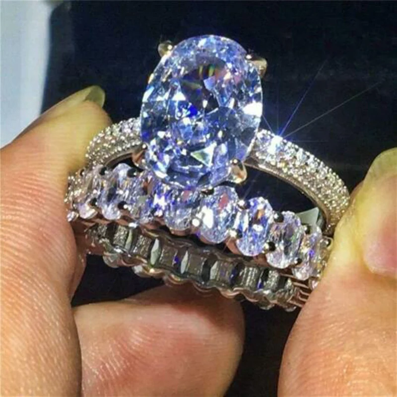 2Pcs Bridal Set Elegant Rings for Women Wedding Engagement Fashion Jewelry With Full Shiny Cubic Zircon Female Ring
2Pcs Bridal Set Elegant Rings for Women Wedding Engagement Fashion Jewelry With Full Shiny Cubic Zircon Female Ring
