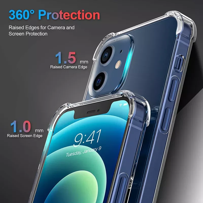 NEW2023 Thick Shockproof Silicone Case on 14 13 12 11Pro Max X Xr Lens Protection Case Back Cover Compatible Car Mounts
NEW2023 Thick Shockproof Silicone Case on 14 13 12 11Pro Max X Xr Lens Protection Case Back Cover Compatible Car Mounts