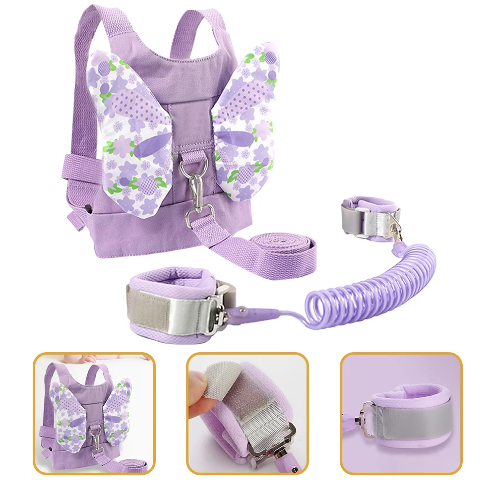 

Kisangel Travel Backpack Toddler Backpack Leash Butterflies Design Anti Lost Child Wrist Link Safety Harness Infant Assistant