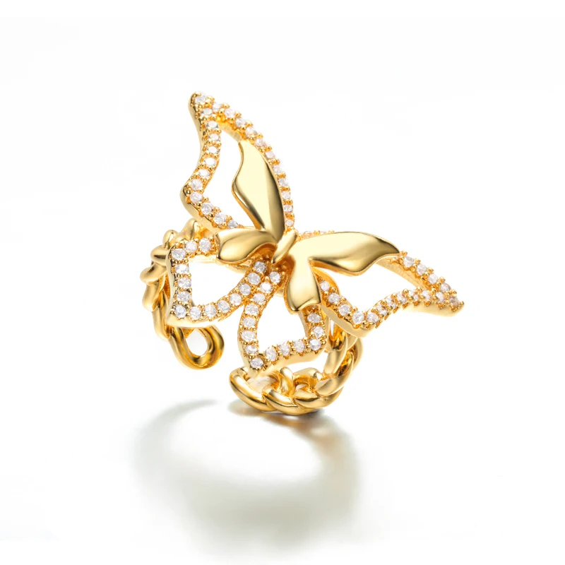 2022 Vintage rings for Women New Gold Color Stainless Steel Open Zircon Butterfly Couple rings Wedding Aesthetic ring Jewelry
2022 Vintage rings for Women New Gold Color Stainless Steel Open Zircon Butterfly Couple rings Wedding Aesthetic ring Jewelry