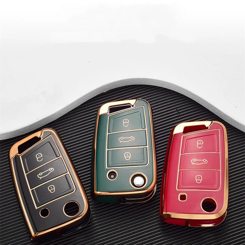 New TPU Car Flip Key Case Cover Shell for VW Volkswagen Golf 7 MK7 Tiguan MK2 for Seat Ateca Leon FR Ibiza Skoda Octavia Kodiaq
New TPU Car Flip Key Case Cover Shell for VW Volkswagen Golf 7 MK7 Tiguan MK2 for Seat Ateca Leon FR Ibiza Skoda Octavia Kodiaq