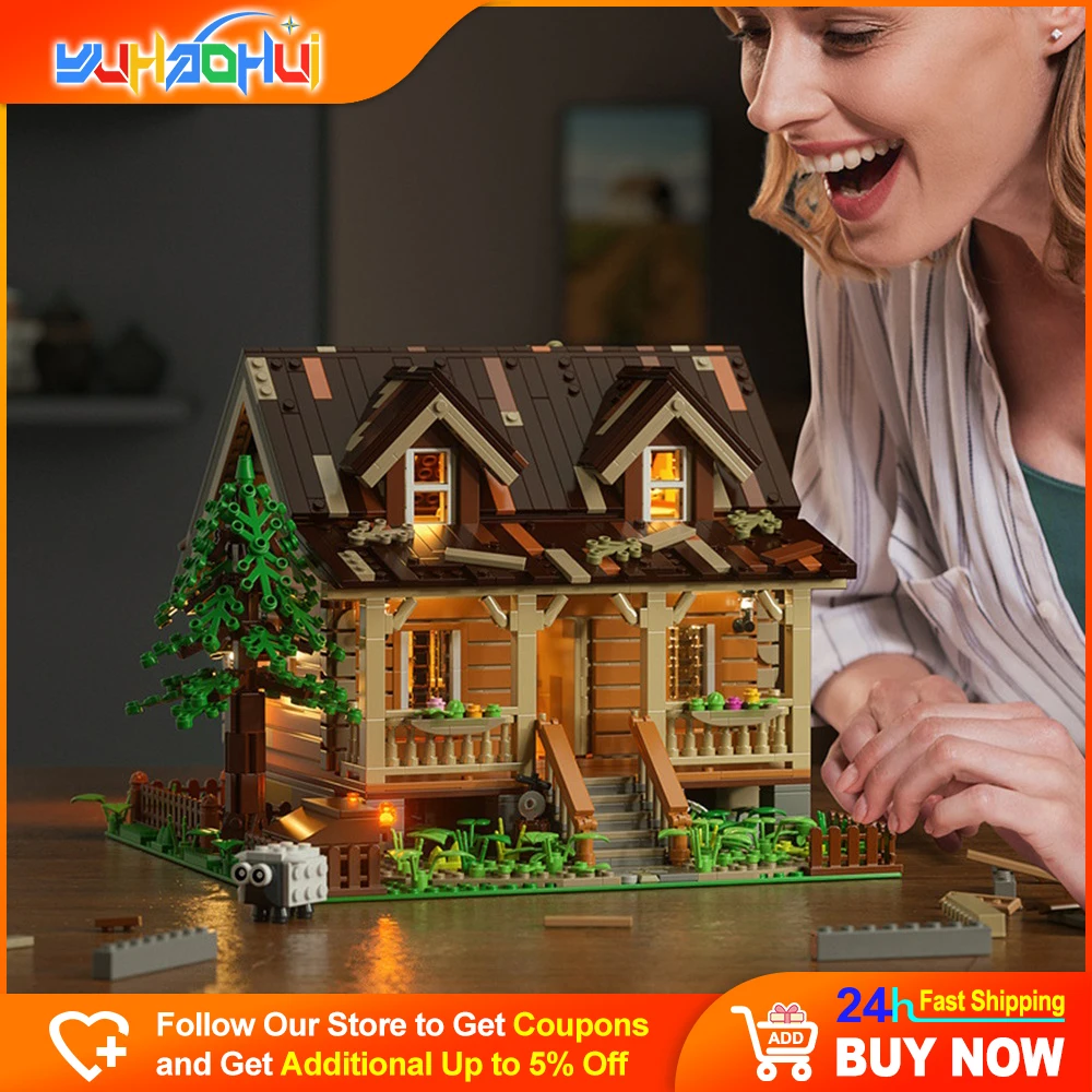 DIY Small Granule Forest Wood House Magic Beans Boat Building Blocks Model Bricks With LED Lighting Kids Early Education Toys
DIY Small Granule Forest Wood House Magic Beans Boat Building Blocks Model Bricks With LED Lighting Kids Early Education Toys