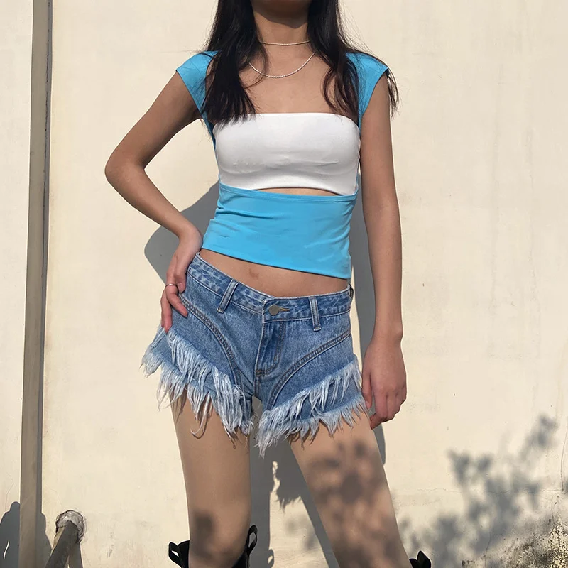 Y2K Clothes Crop Top Women Sexy Street Fashion 2022 Summer New Solid Color Front And Back Two Wear Slim Spice Girls Short Tops
Y2K Clothes Crop Top Women Sexy Street Fashion 2022 Summer New Solid Color Front And Back Two Wear Slim Spice Girls Short Tops