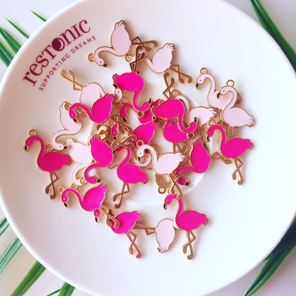 10PCS 17*28MM Flamingo Enamel Charms Alloy Bird Pendant For Bracelet Earring Making DIY Accessory 
10PCS 17*28MM Flamingo Enamel Charms Alloy Bird Pendant For Bracelet Earring Making DIY Accessory