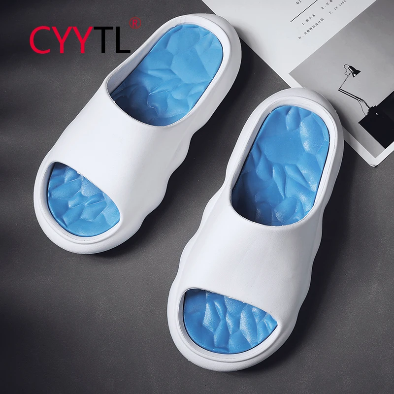 Тапки CYYTL мужские с открытым носком, подушка для душа, мягкие сандалии для дома и пляжа, Нескользящие, для дома и улицы, массажные шлепанцы
Тапки CYYTL мужские с открытым носком, подушка для душа, мягкие сандалии для дома и пляжа, Нескользящие, для дома и улицы, массажные шлепанцы
