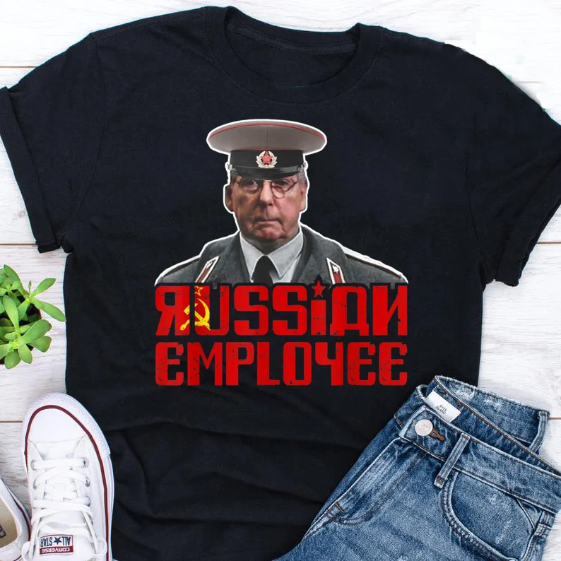 Russian Employee Moscow Mitch McConnell T Shirt. High Quality Cotton, Large Sizes, Breathable Top, Loose Casual T-shirt S-3XL
Russian Employee Moscow Mitch McConnell T Shirt. High Quality Cotton, Large Sizes, Breathable Top, Loose Casual T-shirt S-3XL