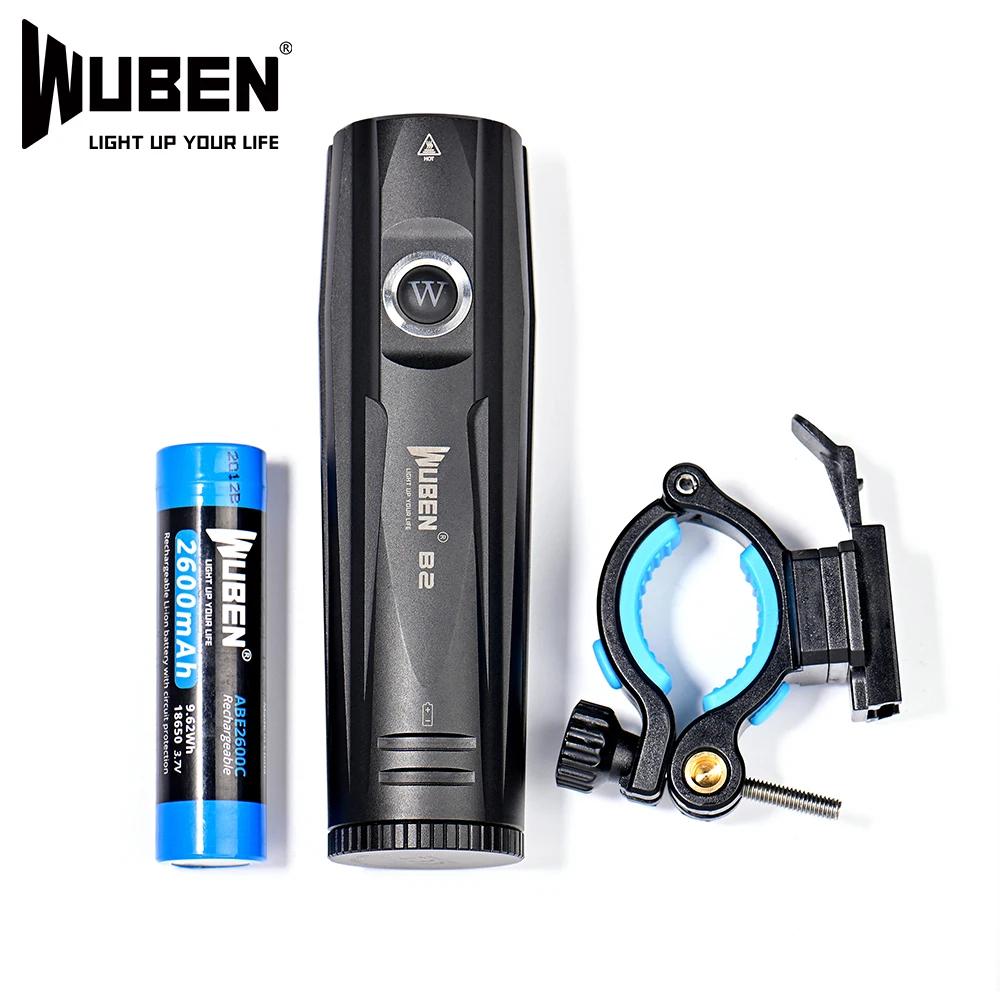 WUBEN B2 Powerful Bicycle Light 1300 Lumens Rechargeable LED Torch Portable Bike Lamp for Cycling Travelling Adventure
WUBEN B2 Powerful Bicycle Light 1300 Lumens Rechargeable LED Torch Portable Bike Lamp for Cycling Travelling Adventure
