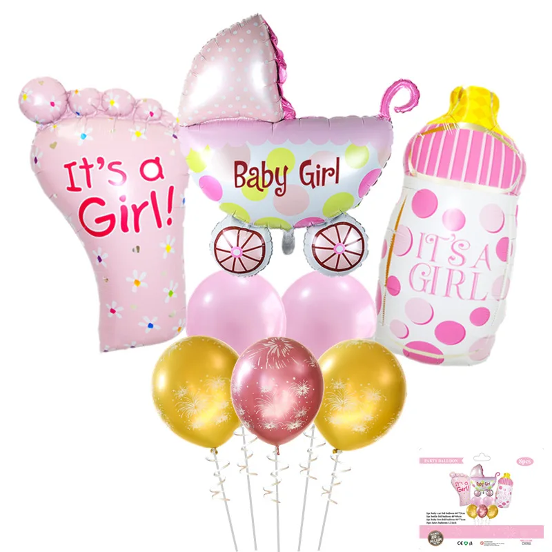 Baby Shower Balloons Set Foot Bottle Stroller Aluminum Film Balloon Boys Girls Babyshower Party Decoration Baloon Ballon Balon
Baby Shower Balloons Set Foot Bottle Stroller Aluminum Film Balloon Boys Girls Babyshower Party Decoration Baloon Ballon Balon