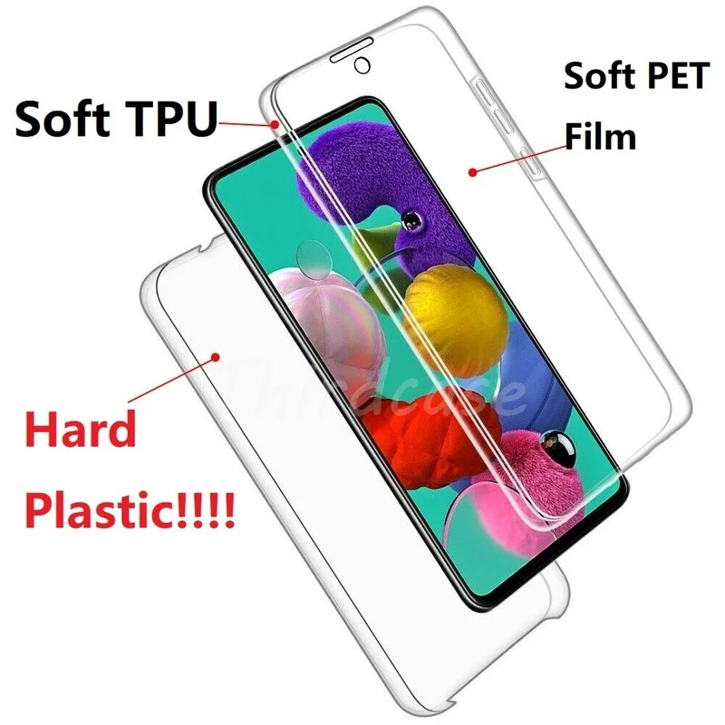 360 Полноэкранный ударопрочный чехол для Xiaomi Redmi Note 5 Pro 9T Coque PC+Silicone Clear Cover 10C Plus Bumper on