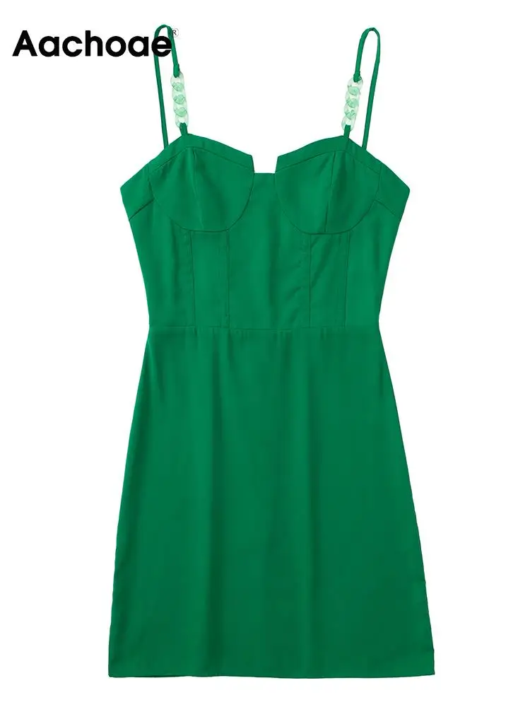 Aachoae Women Sexy Spaghetti Strap Mini Dress Fashion Solid Color Slim A Line Summer Party Dress Lady Sleeveless Backless Dress
Aachoae Women Sexy Spaghetti Strap Mini Dress Fashion Solid Color Slim A Line Summer Party Dress Lady Sleeveless Backless Dress