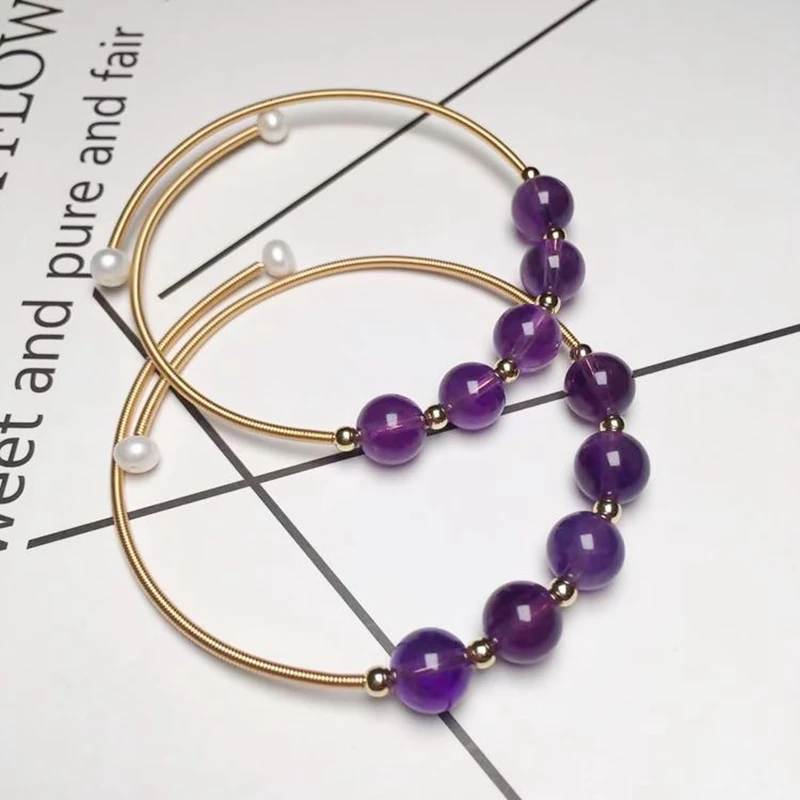 Женский Регулируемый Браслет-манжета из натурального аметиста, позолоченный амулет с кристаллами
Женский Регулируемый Браслет-манжета из натурального аметиста, позолоченный амулет с кристаллами