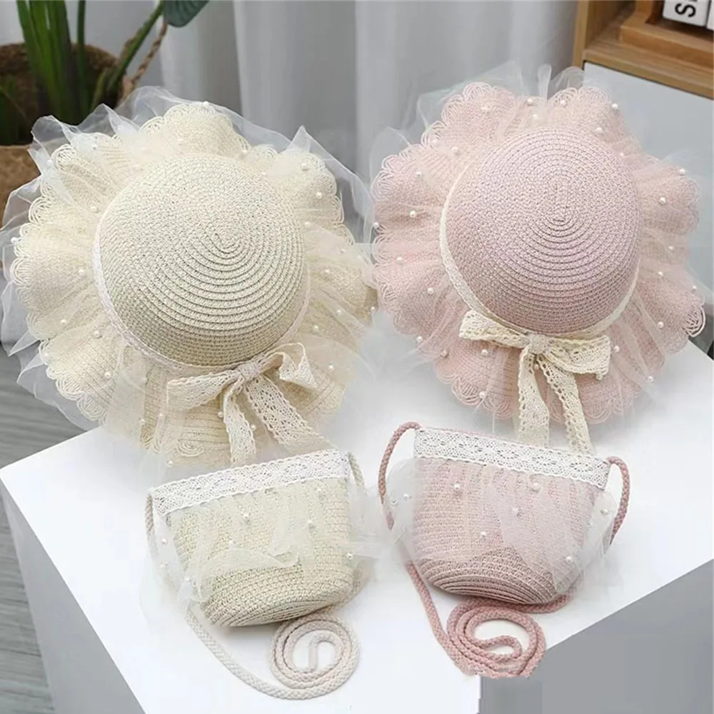 2pcs/sets Kids Straw Hat Shoulder Bags Set Summer Girl Sun Cap Children Girl Straw Panama Hat Travel Beach Sun Hat and Bag
2pcs/sets Kids Straw Hat Shoulder Bags Set Summer Girl Sun Cap Children Girl Straw Panama Hat Travel Beach Sun Hat and Bag