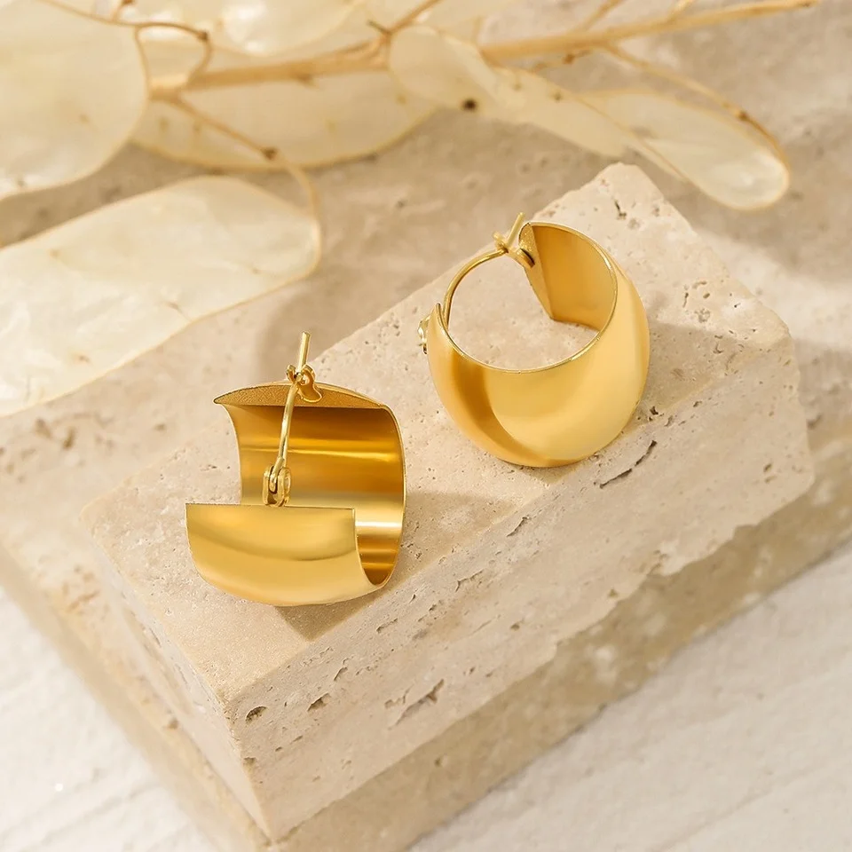 Серьги женские из нержавеющей стали геометрической формы с-образной формы
Серьги женские из нержавеющей стали геометрической формы с-образной формы