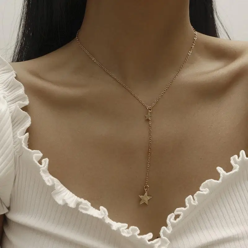 Retro Tassel Star Necklace Fashionable Temperament Clavicle Chain Simple Women's Jewelry 
Retro Tassel Star Necklace Fashionable Temperament Clavicle Chain Simple Women's Jewelry