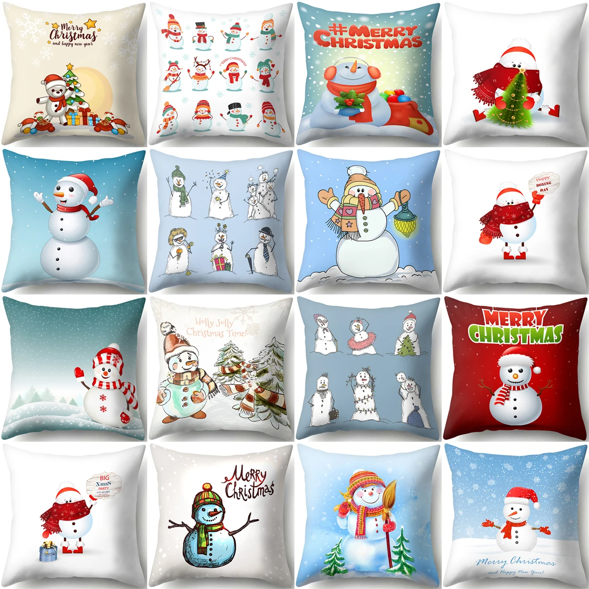 ZHENHE Cartoon Christmas Little Snowman Pillow Case Home Decoration Cushion Cover Bedroom Sofa Decor Pillow Cover 18x18 Inch
ZHENHE Cartoon Christmas Little Snowman Pillow Case Home Decoration Cushion Cover Bedroom Sofa Decor Pillow Cover 18x18 Inch