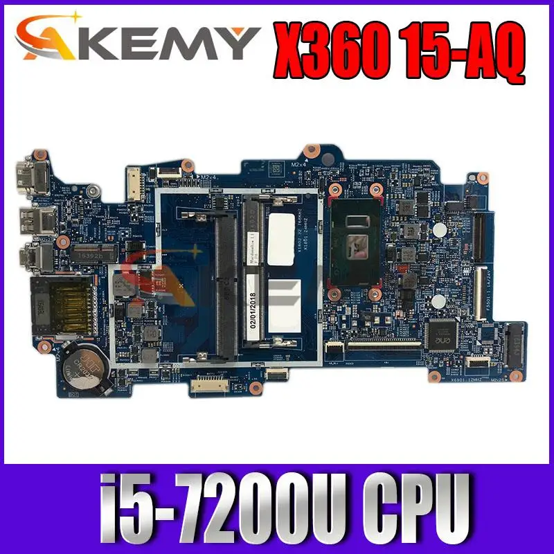Материнская плата Akemy 858872-601 для ноутбука HP ENVY X360 15-AQ M6-AQ, материнская плата для ноутбука 15257-2 15-AQ с процессором I5-7200U
Материнская плата Akemy 858872-601 для ноутбука HP ENVY X360 15-AQ M6-AQ, материнская плата для ноутбука 15257-2 15-AQ с процессором I5-7200U