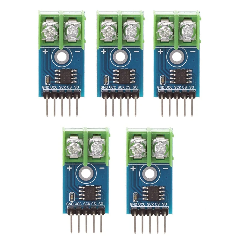 5PCS MAX6675 K Type Thermocouple Temperature Sensor Module For Raspberry Pi Arduino
5PCS MAX6675 K Type Thermocouple Temperature Sensor Module For Raspberry Pi Arduino