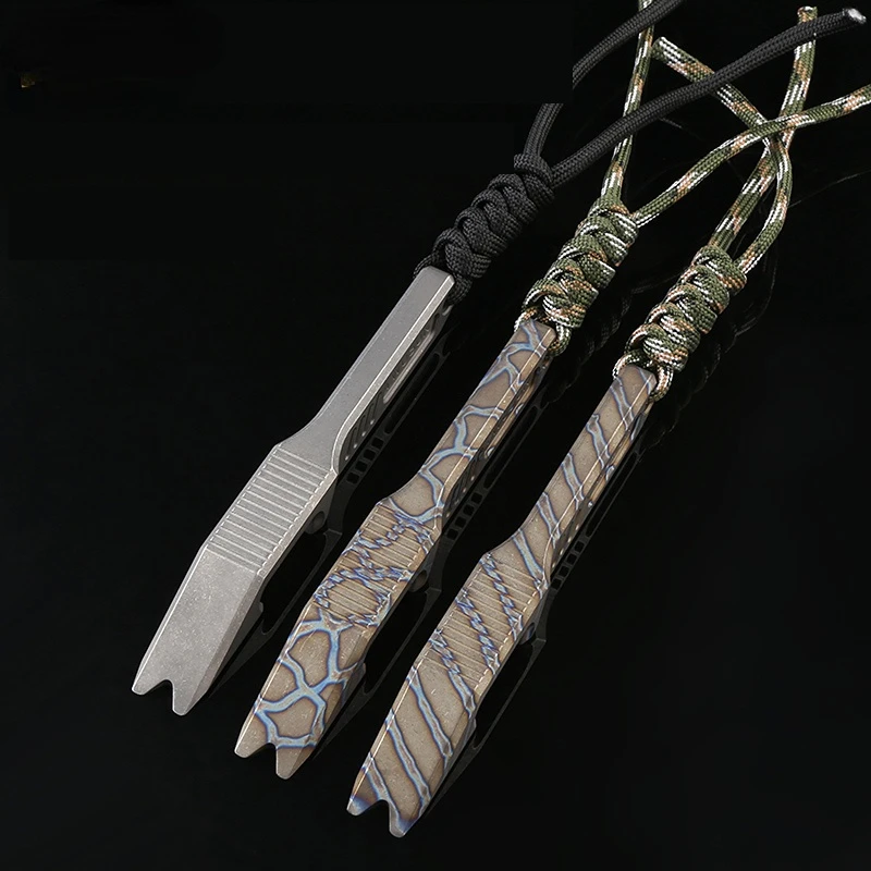 Multifunction Hand Tools EDC Titanium Alloy Crowbar Outdoor Camping Multifunction Bottle Opener EDC Tools
Multifunction Hand Tools EDC Titanium Alloy Crowbar Outdoor Camping Multifunction Bottle Opener EDC Tools