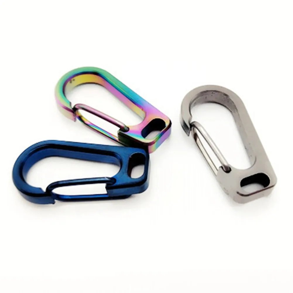 Carabiner Clip Snap Outdoor Hiking Titanium Alloy Carabiner Spring Snap Hook Clip Key Hold Mini Clasp Buckle Hooks Tools Kit
Carabiner Clip Snap Outdoor Hiking Titanium Alloy Carabiner Spring Snap Hook Clip Key Hold Mini Clasp Buckle Hooks Tools Kit