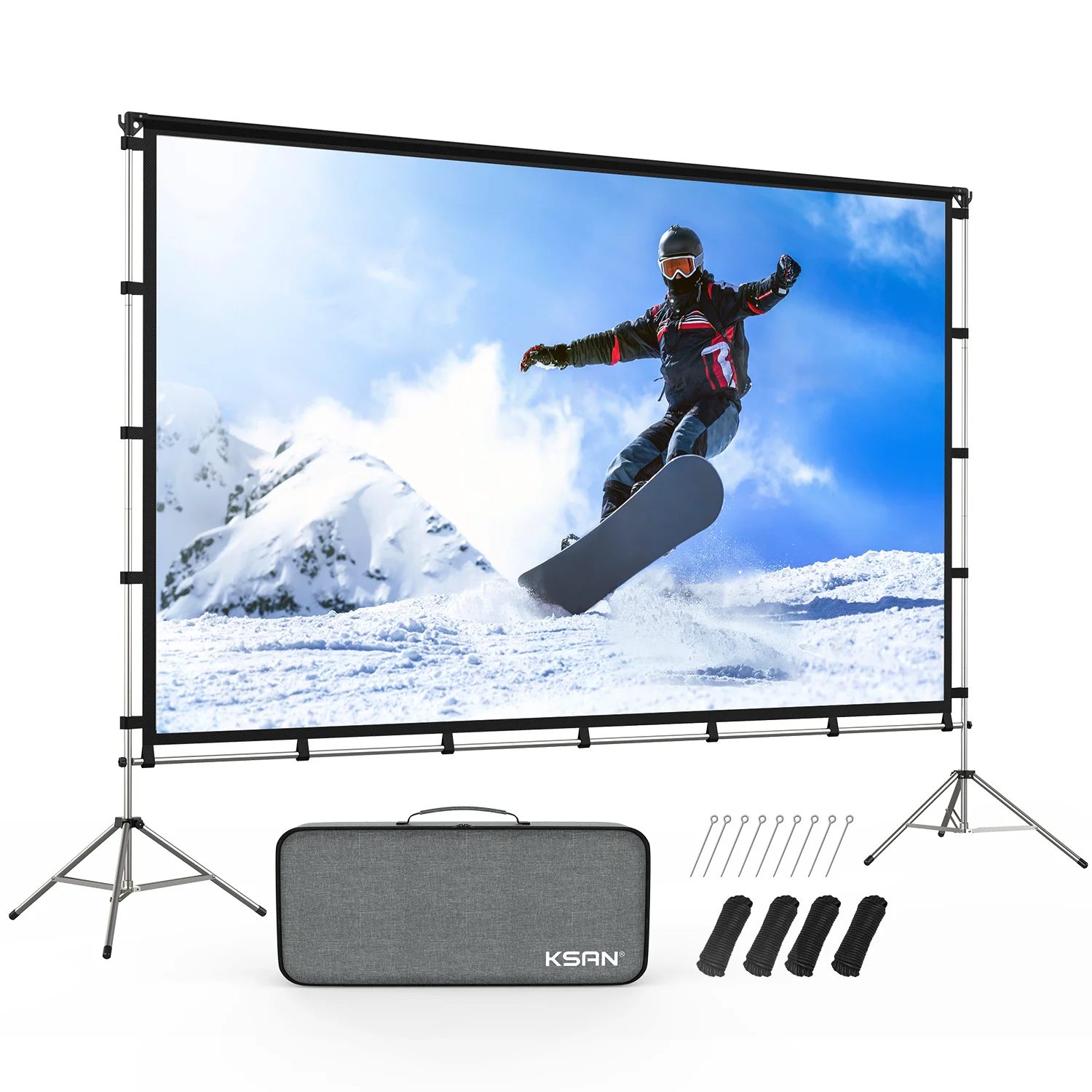 Portable 120 Inches 16:9 Simple soft fabric Projector Screen Portable Foldable with Tripod stand
Portable 120 Inches 16:9 Simple soft fabric Projector Screen Portable Foldable with Tripod stand