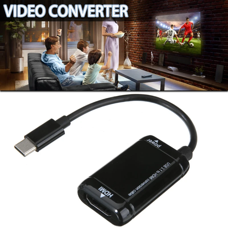 1pc 12cm USB 3.1 Type C To hdmi-compatible Female Adapter High Definition Video Converter Cable For HDTV Monitor Projector
1pc 12cm USB 3.1 Type C To hdmi-compatible Female Adapter High Definition Video Converter Cable For HDTV Monitor Projector