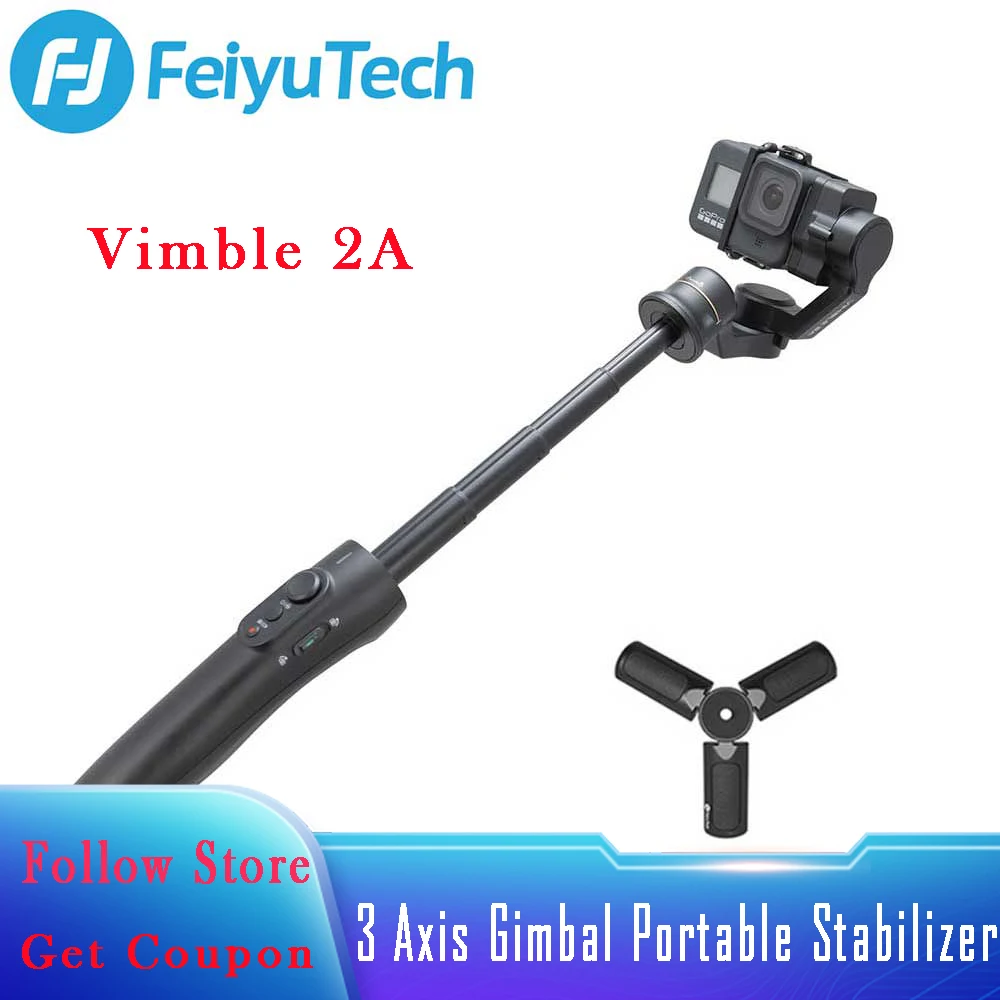 FeiyuTech Vimble 2A 3 Axis Gimbal Portable Stabilizer 18cm Extension Rod for GoPro Hero 8/7/6/5 Action Camera for Bike / Helmet
FeiyuTech Vimble 2A 3 Axis Gimbal Portable Stabilizer 18cm Extension Rod for GoPro Hero 8/7/6/5 Action Camera for Bike / Helmet