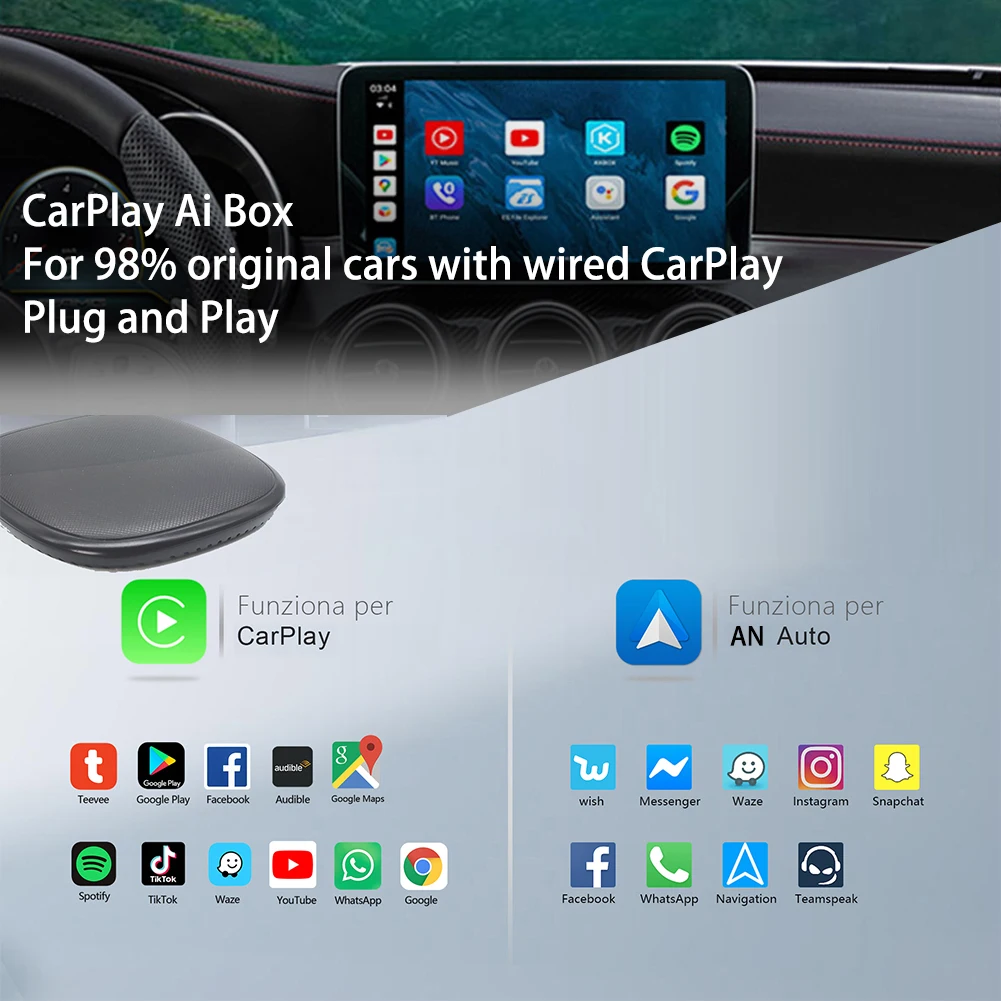 Прочная Автомобильная электроника Carplay Ai Box автомобильные аксессуары 4 + 64 Гб Чувствительная практичная подключи и работай с низким энергопо...
Прочная Автомобильная электроника Carplay Ai Box автомобильные аксессуары 4 + 64 Гб Чувствительная практичная подключи и работай с низким энергопо...
