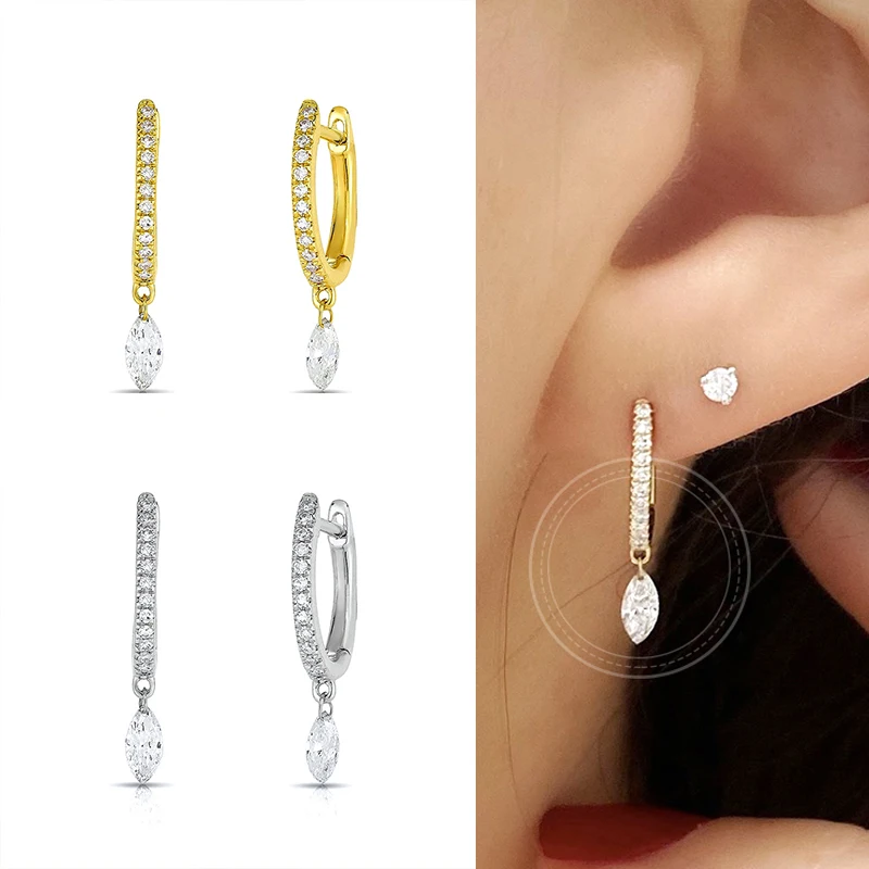 925 Sterlings Silver Needle Exquisite Crystal Huggie Hoop Earrings for Women Luxury Charm Pendant Fashion Earrings Jewelry 2022
925 Sterlings Silver Needle Exquisite Crystal Huggie Hoop Earrings for Women Luxury Charm Pendant Fashion Earrings Jewelry 2022