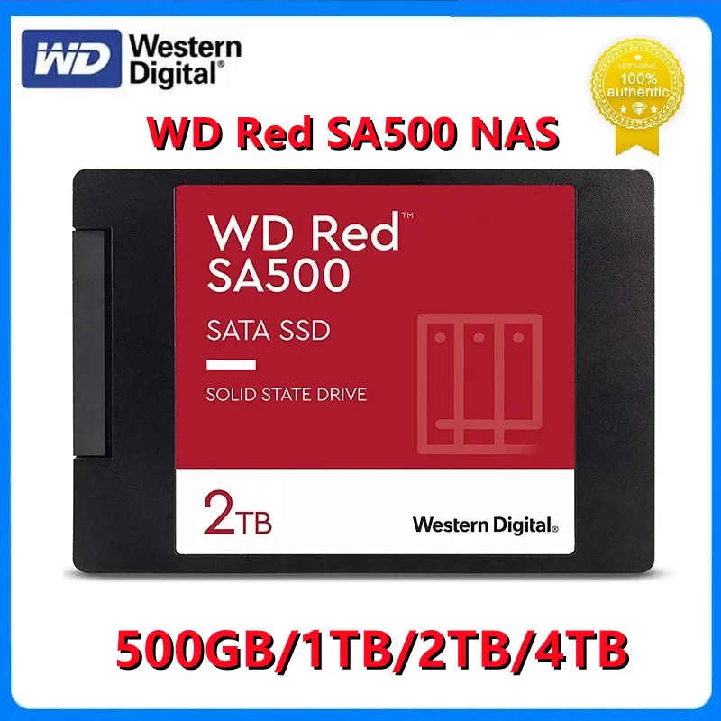 

Western Digital WD Red SA500 NAS 500GB 1TB 2TB 4TB Internal Solid State Drive 2.5" SSD SATA III 6 Gb/s Up to 560 MB/s Original