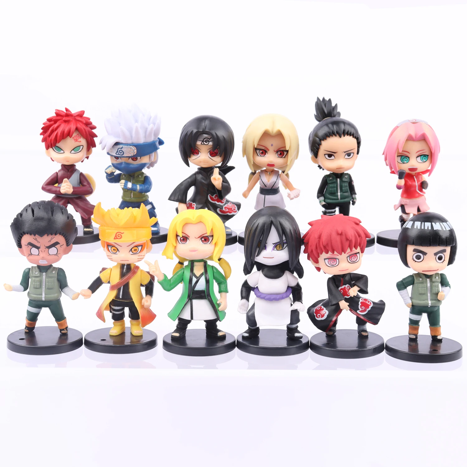 12/11/6Pcs Naruto Anime Model Figurine Shippuden Hinata Sasuke Itachi Kakashi Gaara Jiraiya Sakura Q Version PVC Toys Dolls Gift
12/11/6Pcs Naruto Anime Model Figurine Shippuden Hinata Sasuke Itachi Kakashi Gaara Jiraiya Sakura Q Version PVC Toys Dolls Gift