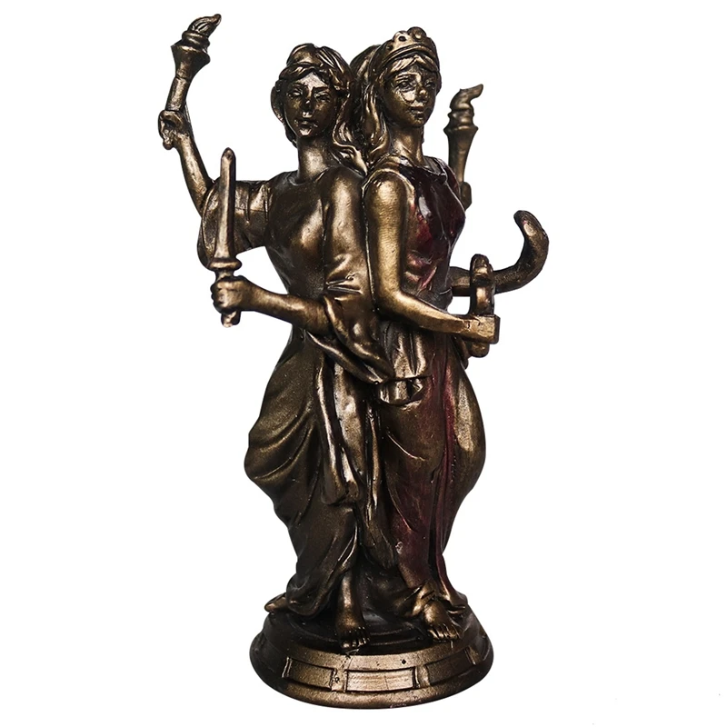 Vintage Greek Three Goddess Resin Statue Triple Form Hecate Goddess Statue Sculpture Craft Home Desktop Decor Ornament
Vintage Greek Three Goddess Resin Statue Triple Form Hecate Goddess Statue Sculpture Craft Home Desktop Decor Ornament