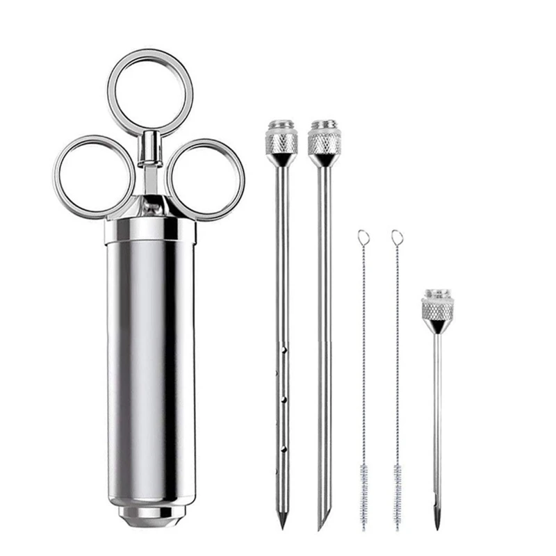 1 Set Marinade Seasoning Injector Stainless Steel Turkey Meat Tenderizer Injection Kit with 3 Precision Marinade Injectors Grill
1 Set Marinade Seasoning Injector Stainless Steel Turkey Meat Tenderizer Injection Kit with 3 Precision Marinade Injectors Grill