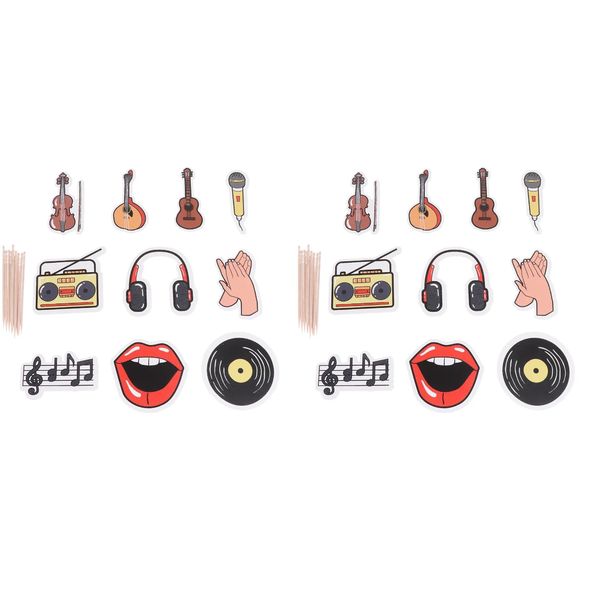 Toppers Cupcake Party Picks Cake Decorinstrument Themed Musical Notes Musiciankids Baby Showerfruit Dessert 
Toppers Cupcake Party Picks Cake Decorinstrument Themed Musical Notes Musiciankids Baby Showerfruit Dessert