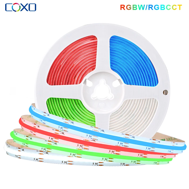 Гибкая светодиодная лента COB RGB CCT 840, 5 м
Гибкая светодиодная лента COB RGB CCT 840, 5 м