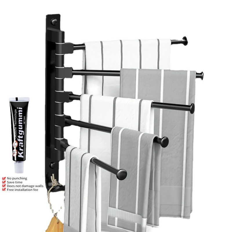 Liangduo 3/3/4-ручная Поворотная вешалка для полотенец с крючками для полотенец, Черная Вешалка для ванной комнаты, вешалка для полотенец, держате...
Liangduo 3/3/4-ручная Поворотная вешалка для полотенец с крючками для полотенец, Черная Вешалка для ванной комнаты, вешалка для полотенец, держате...