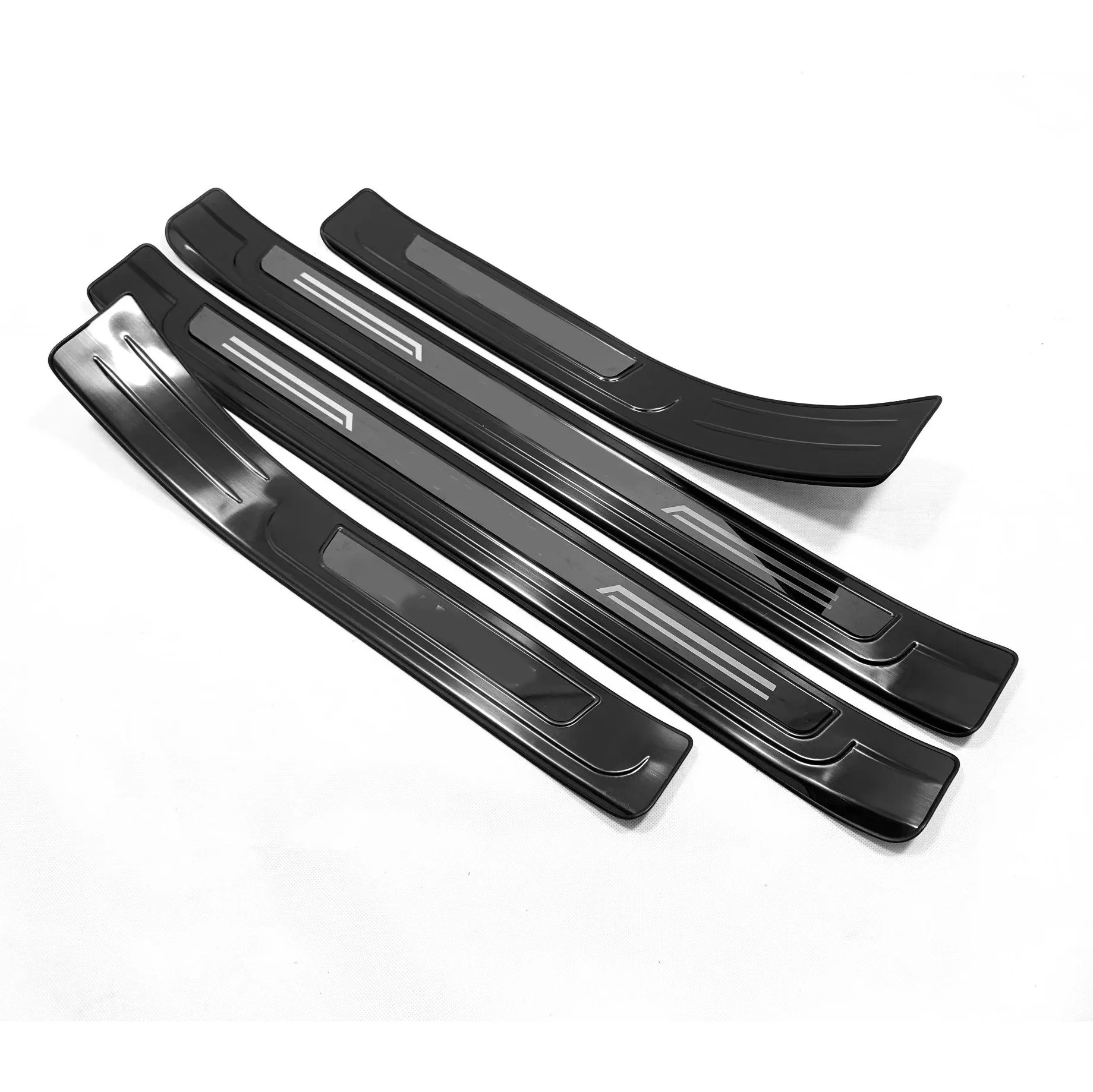 

Car Stainless Steel Pedal Door Sill Scuff Plate Cover External Outside Threshold for Honda Civic 10th 2016-2020 Hatchback/sedan