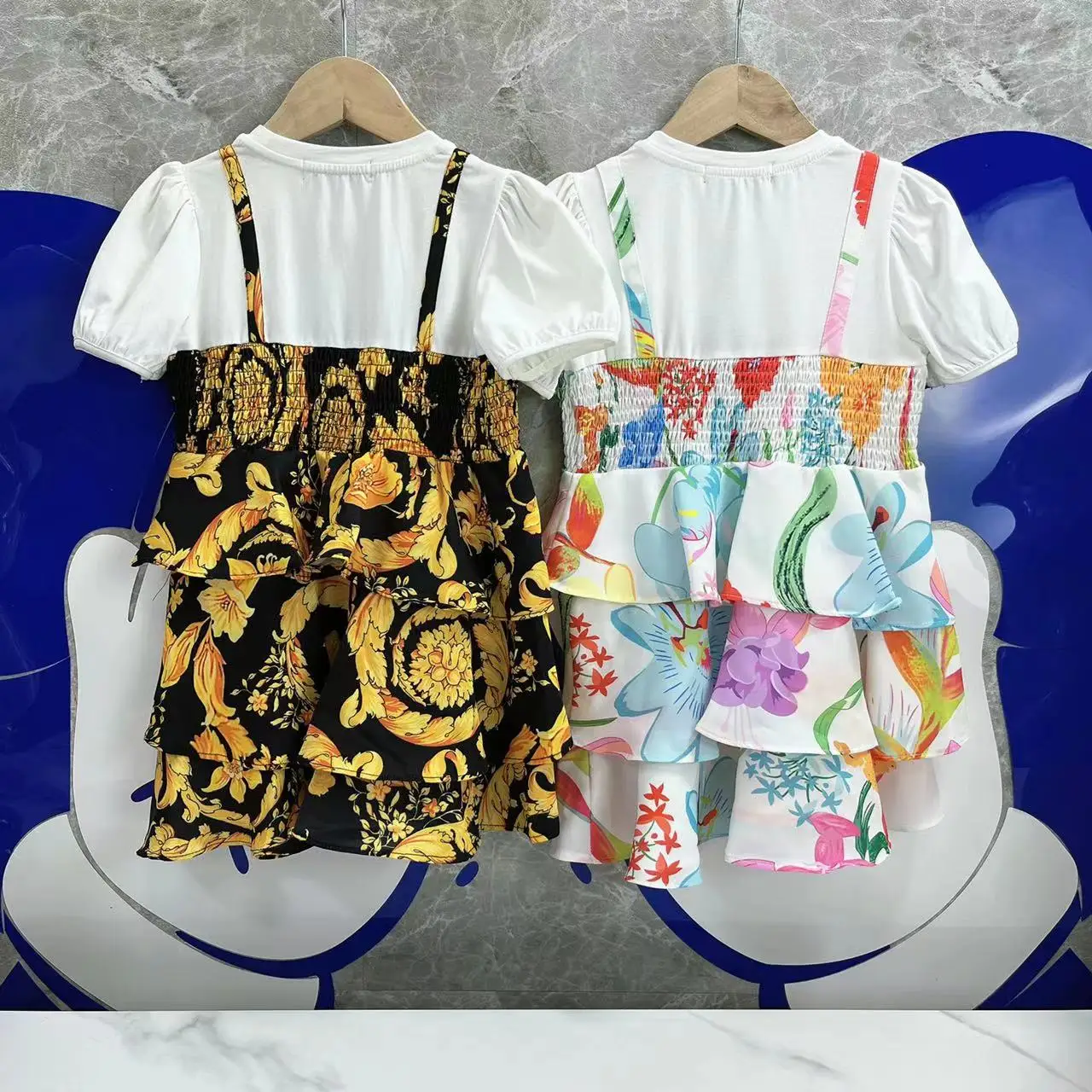 Luxury Brand Girls Dress Summer Children Clothes 2022 New Cute Flowers Teen Girl Princess Dress Designer Kids Birthday Clothing
Luxury Brand Girls Dress Summer Children Clothes 2022 New Cute Flowers Teen Girl Princess Dress Designer Kids Birthday Clothing