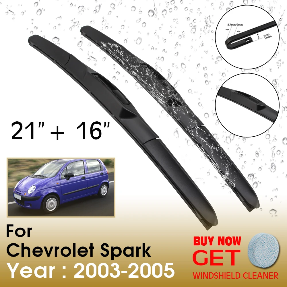 Car Wiper Blade For Chevrolet Spark 21"+16" 2003-2005 Front Window Washer Windscreen Windshield Wipers Blades Accessories
Car Wiper Blade For Chevrolet Spark 21"+16" 2003-2005 Front Window Washer Windscreen Windshield Wipers Blades Accessories