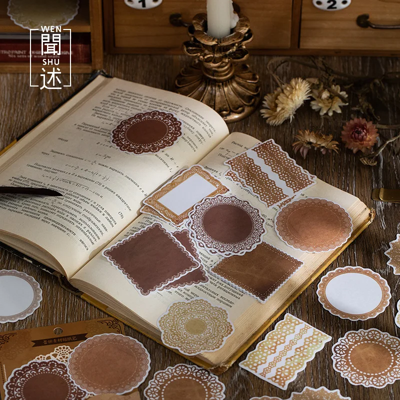 30PCS Vintage Lace series Material Sticker DIY Scrapbooking Junk Journal Base Collage Diary Stickers Decor Diary Note Decoration
30PCS Vintage Lace series Material Sticker DIY Scrapbooking Junk Journal Base Collage Diary Stickers Decor Diary Note Decoration