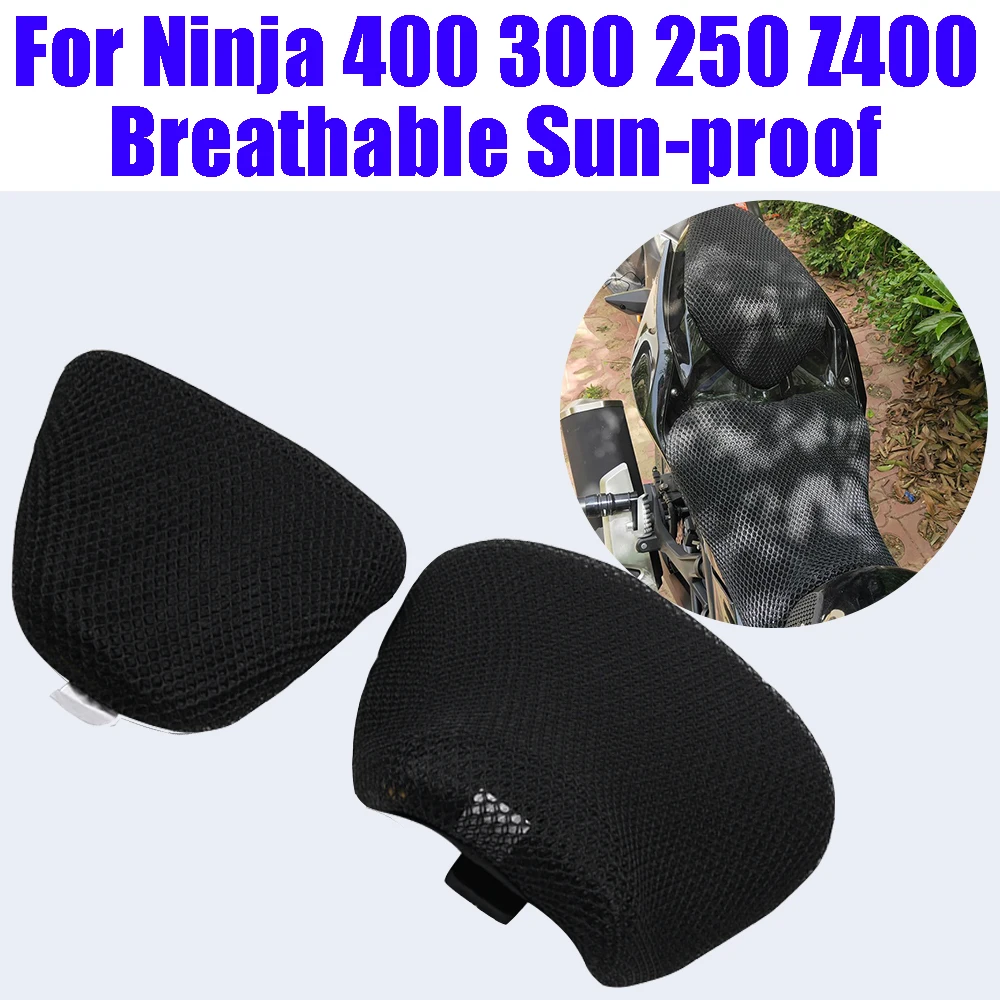 For Kawasaki Ninja 400 300 250 Z400 Z250 Z300 Z900 Motorcycle Breathable Sun-proof Seat Cushion Cover Protection Pad Accessories
For Kawasaki Ninja 400 300 250 Z400 Z250 Z300 Z900 Motorcycle Breathable Sun-proof Seat Cushion Cover Protection Pad Accessories