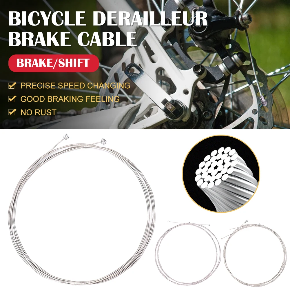 1.7/2.1M Bicycle Coated Brake/Shifting Cable Stainless Steel Front Rear Derailleur Brake Shifter Cable Inside Line High-quality
1.7/2.1M Bicycle Coated Brake/Shifting Cable Stainless Steel Front Rear Derailleur Brake Shifter Cable Inside Line High-quality
