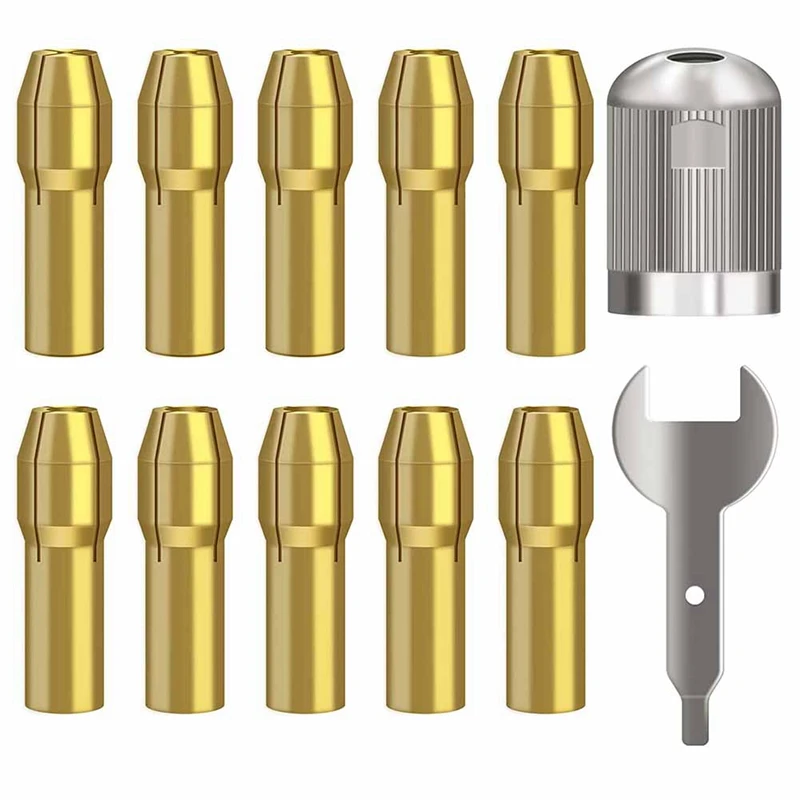 Quick Change Collets 4485 Brass Rotary Tool Accessories Compatible With For Dremel Collets Of Different Size Collets Nut
Quick Change Collets 4485 Brass Rotary Tool Accessories Compatible With For Dremel Collets Of Different Size Collets Nut