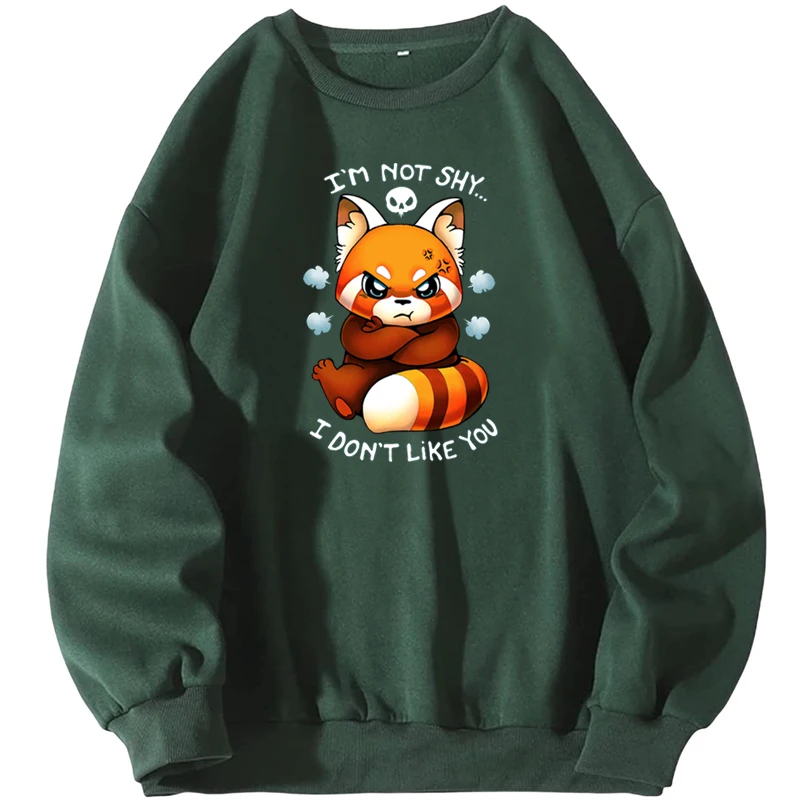I'm Not Shy I DON'T Like You Kawaii Red Panda Sweatshirt Men Hoodie Hoodies Pullovers Pullover Crewneck Hoody Streetwear Jumper
I'm Not Shy I DON'T Like You Kawaii Red Panda Sweatshirt Men Hoodie Hoodies Pullovers Pullover Crewneck Hoody Streetwear Jumper