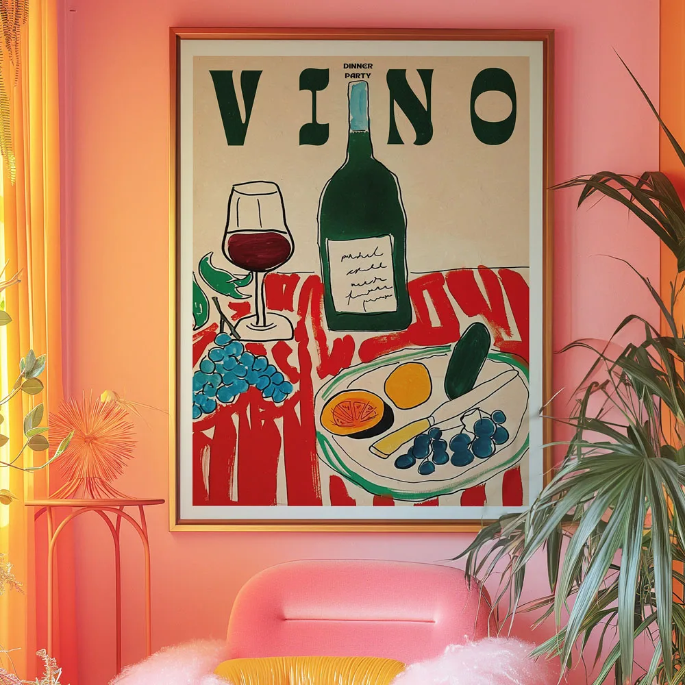 Печать на холсте "Vino": Винный бокал и перец
Печать на холсте "Vino": Винный бокал и перец