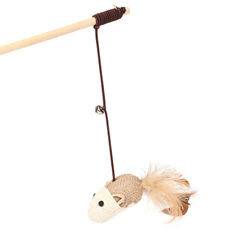 Cat Toy Funny Cat Stick Hemp Rope Funny Cat Stick Wooden Handle Interactive Training Mouse and Bird New Cat Toy Cat Products
Cat Toy Funny Cat Stick Hemp Rope Funny Cat Stick Wooden Handle Interactive Training Mouse and Bird New Cat Toy Cat Products